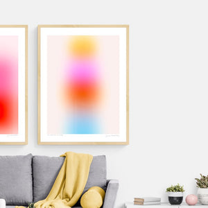 Color Cloud: Let's Get Ready (Framed White 12x16) by Jessica Poundstone