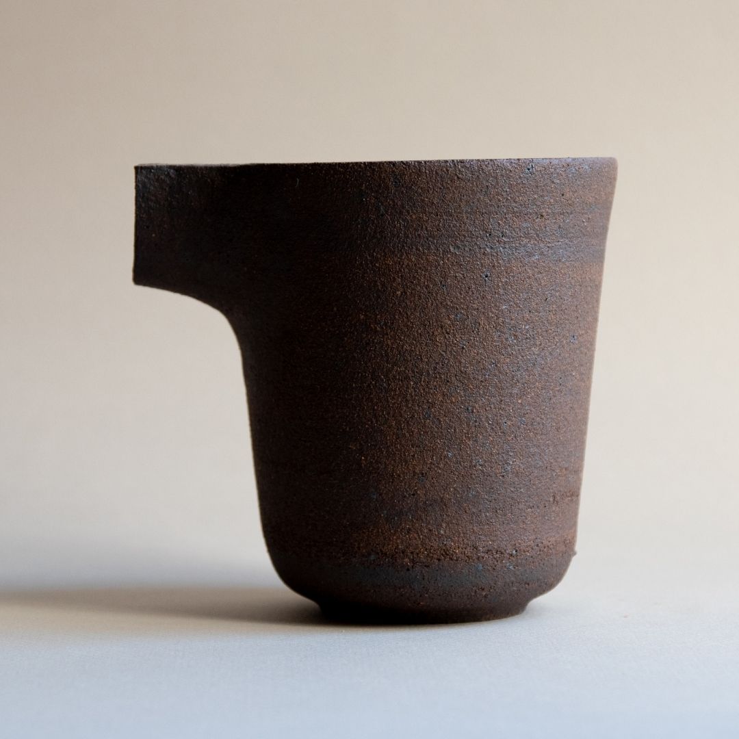 Dark Brown Pitcher, No Handle
