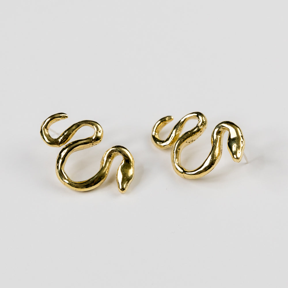 Serpent Kiss Earrings by Dea Dia