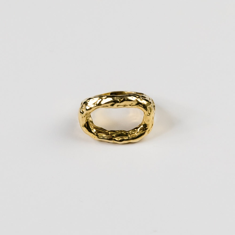 Cinder Open Gold Ring by Dea Dia