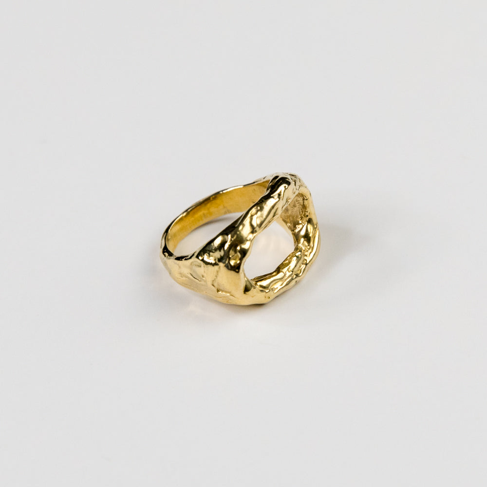 Cinder Open Gold Ring by Dea Dia