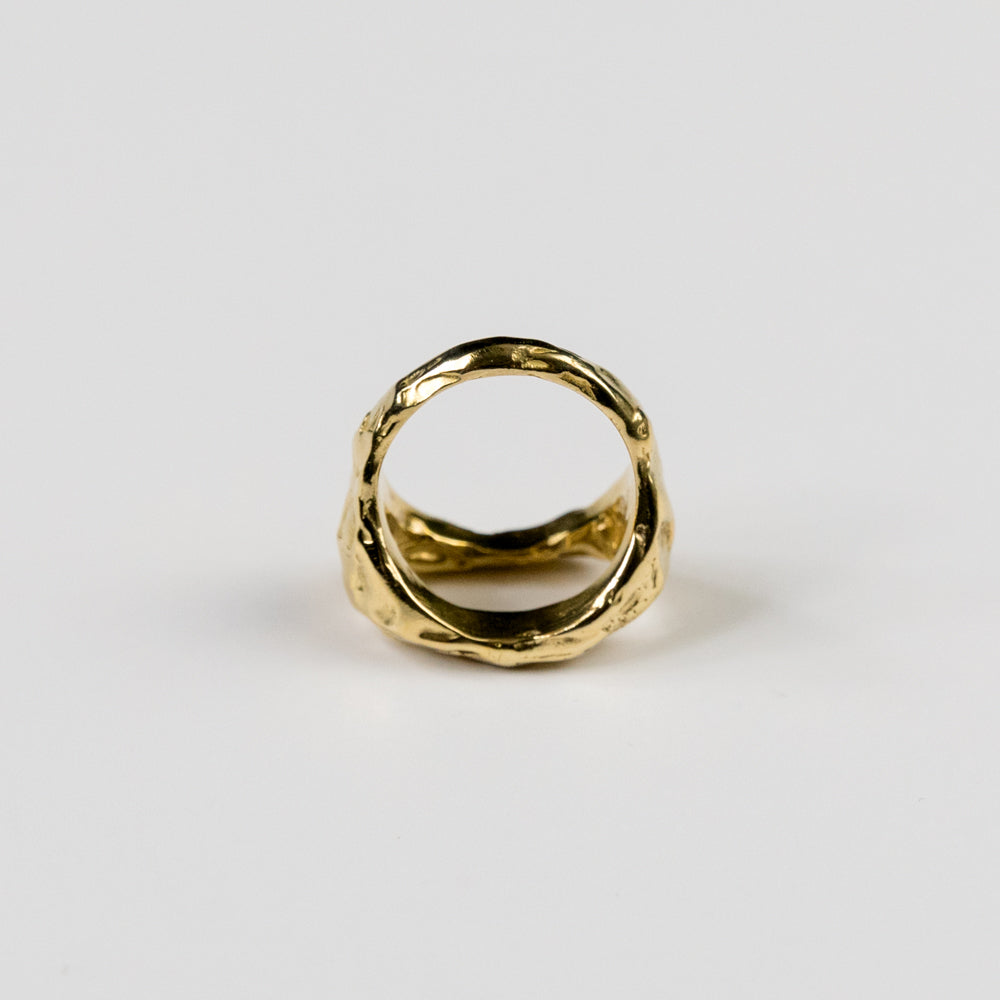 Cinder Open Gold Ring by Dea Dia