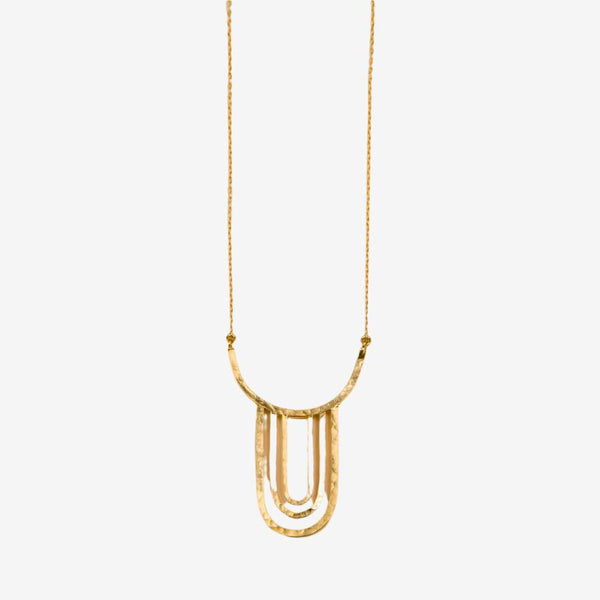 Long Cloud Necklace - Gold Vermeil