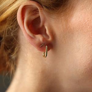 Diana Huggie Earrings by Token Jewelry