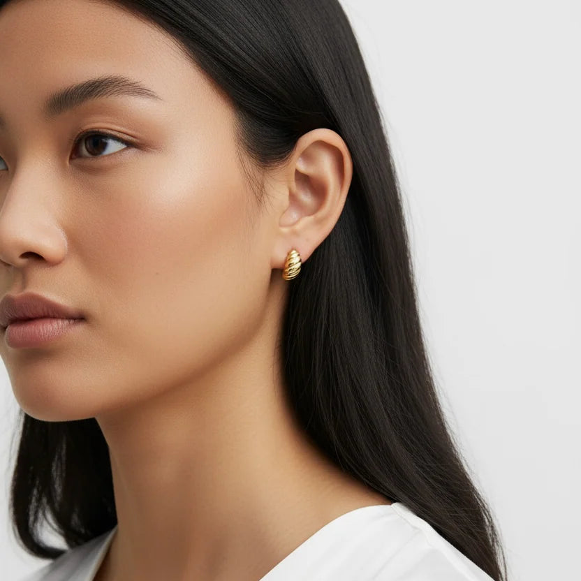 Croissant Stud Earrings