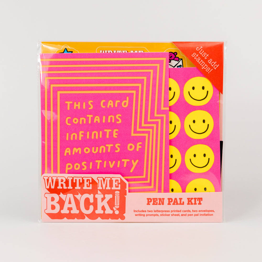 Positivity + Smiles Letter Writing Write Me Back Pen Pal Kit