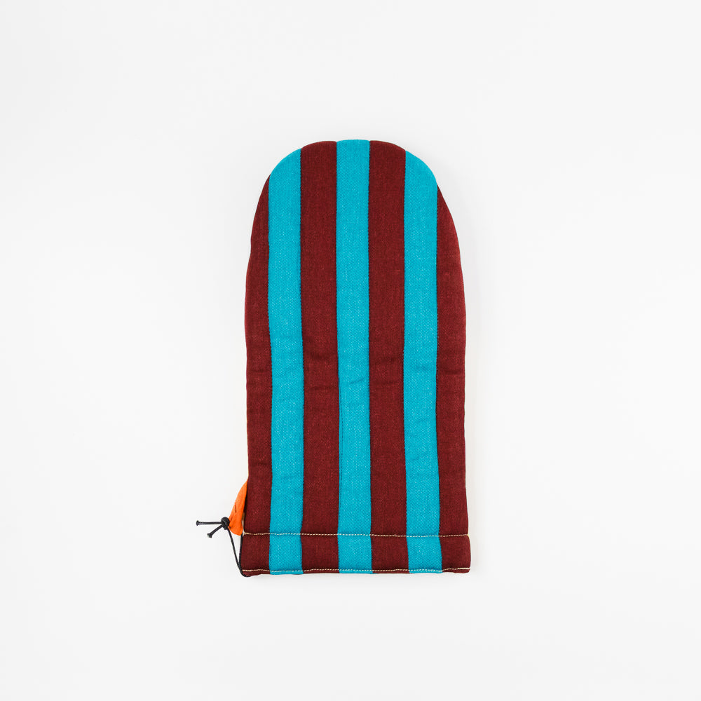 Dragonfly Stripe Quilted Oven Mitt