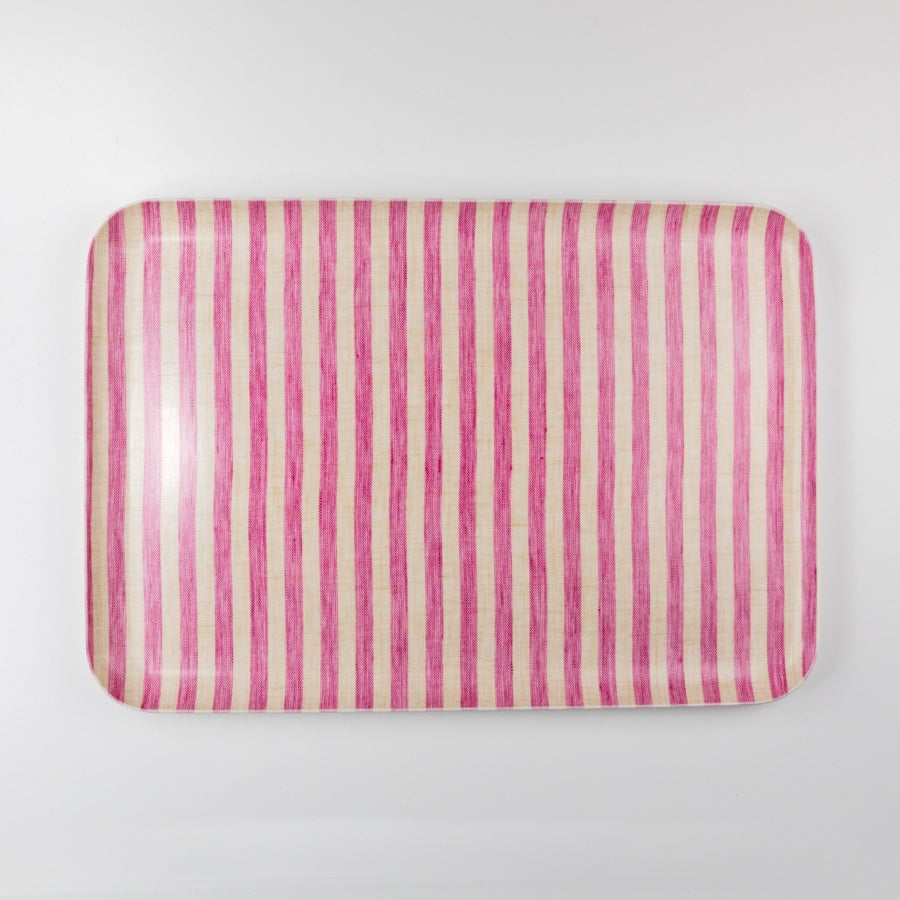 Fog Linen Work Linen Coated Tray (L) in Michele