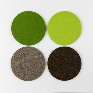 Graf Lantz Bierfilzl Round Coasters - Forest