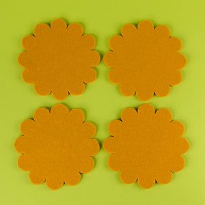 Crest Coasters in Turmeric by Graf Lantz