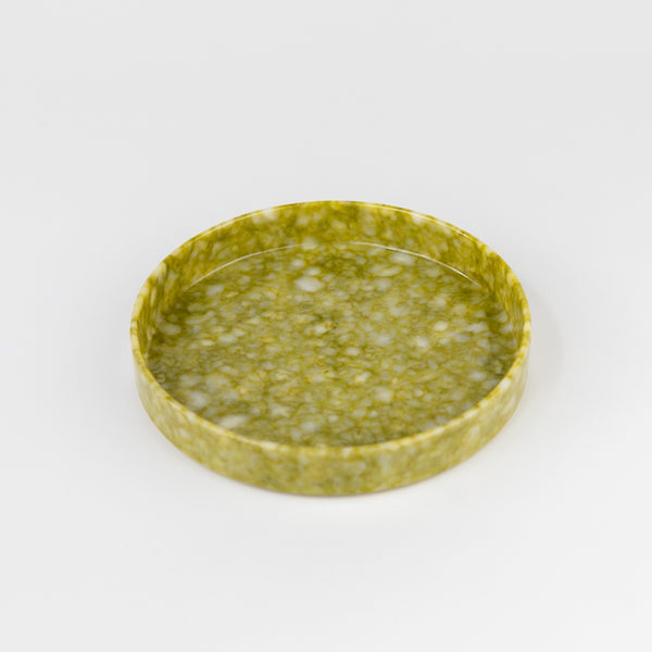 Marble Circle Desk Tray - Mustard