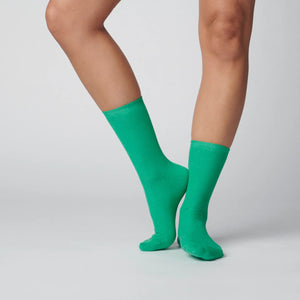 Kelly Green Crew Socks by Hooray Socks