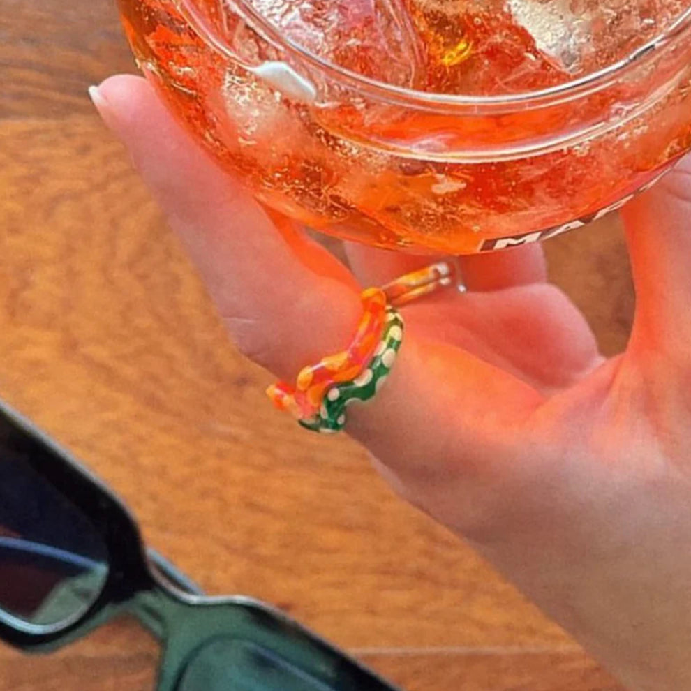 Hibiscus Single Wave Ring
