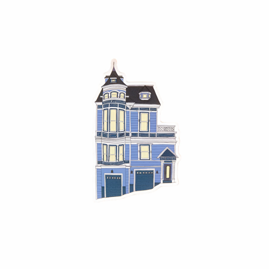 Blue Queen Anne Sticker