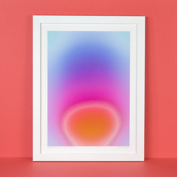 Color Cloud 19 - A New Thing Is On the Way (Framed White 12x16)