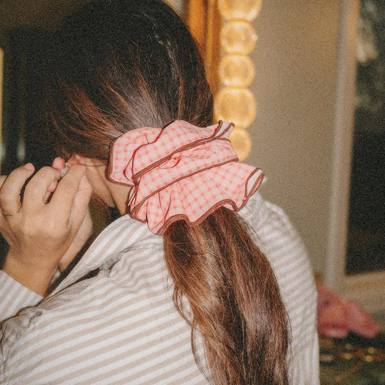 Girlhood Plaid Corset Scrunchie