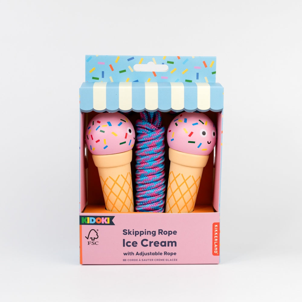 Kikkerland Kidoki Ice Cream Skipping Rope