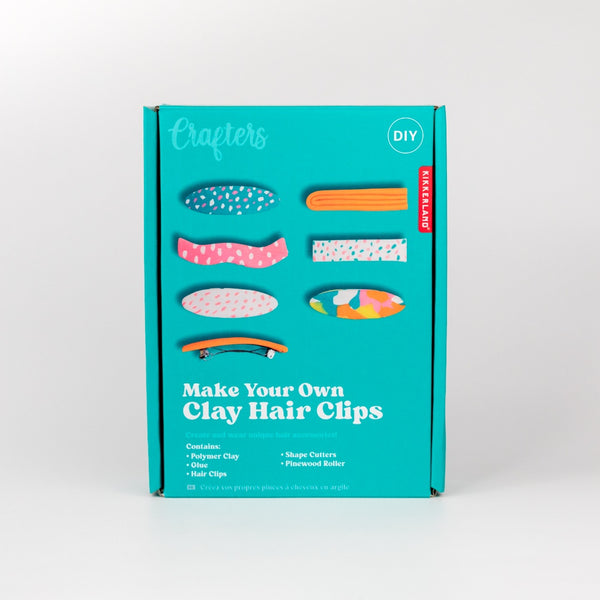 Kikkerland Make Your Own Clay Hair Clips Kit