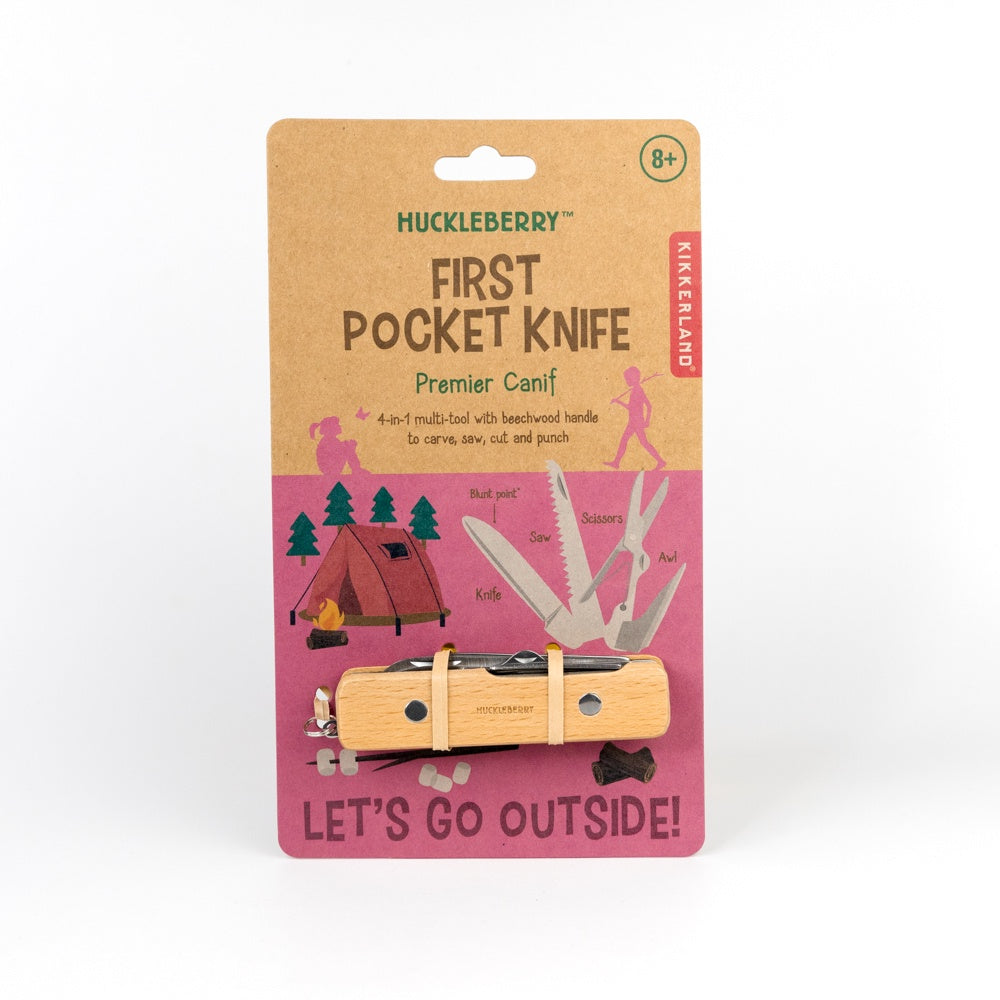 Kikkerland Huckleberry First Pocket Knife 