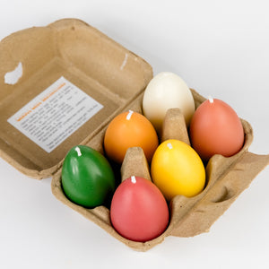 Love Light Project Soy Wax Egg Candles set of 6