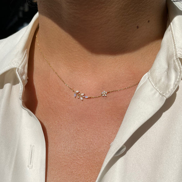 Girls Crew Willow Necklace worn