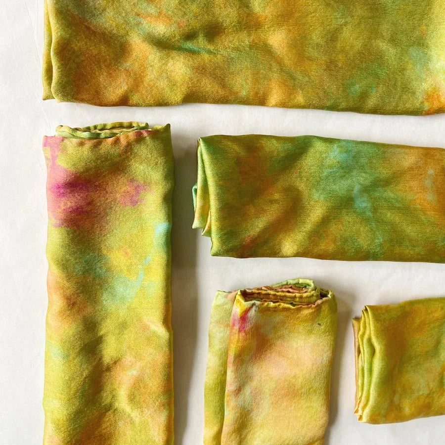Mira Blackman Silk Scarf - Water Lily