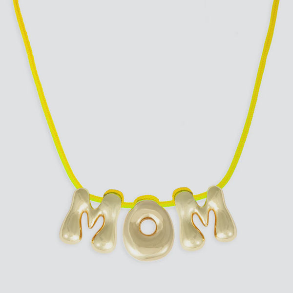 La Mome Bijou Mom Necklace in yellow