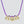 La Mome Bijou Mom Necklace in purple