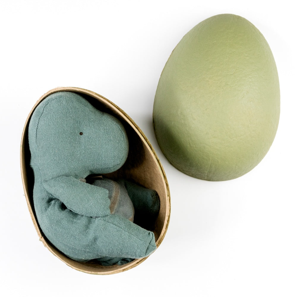 Gantosaurus in Egg, Small - Dark Petrol by Maileg