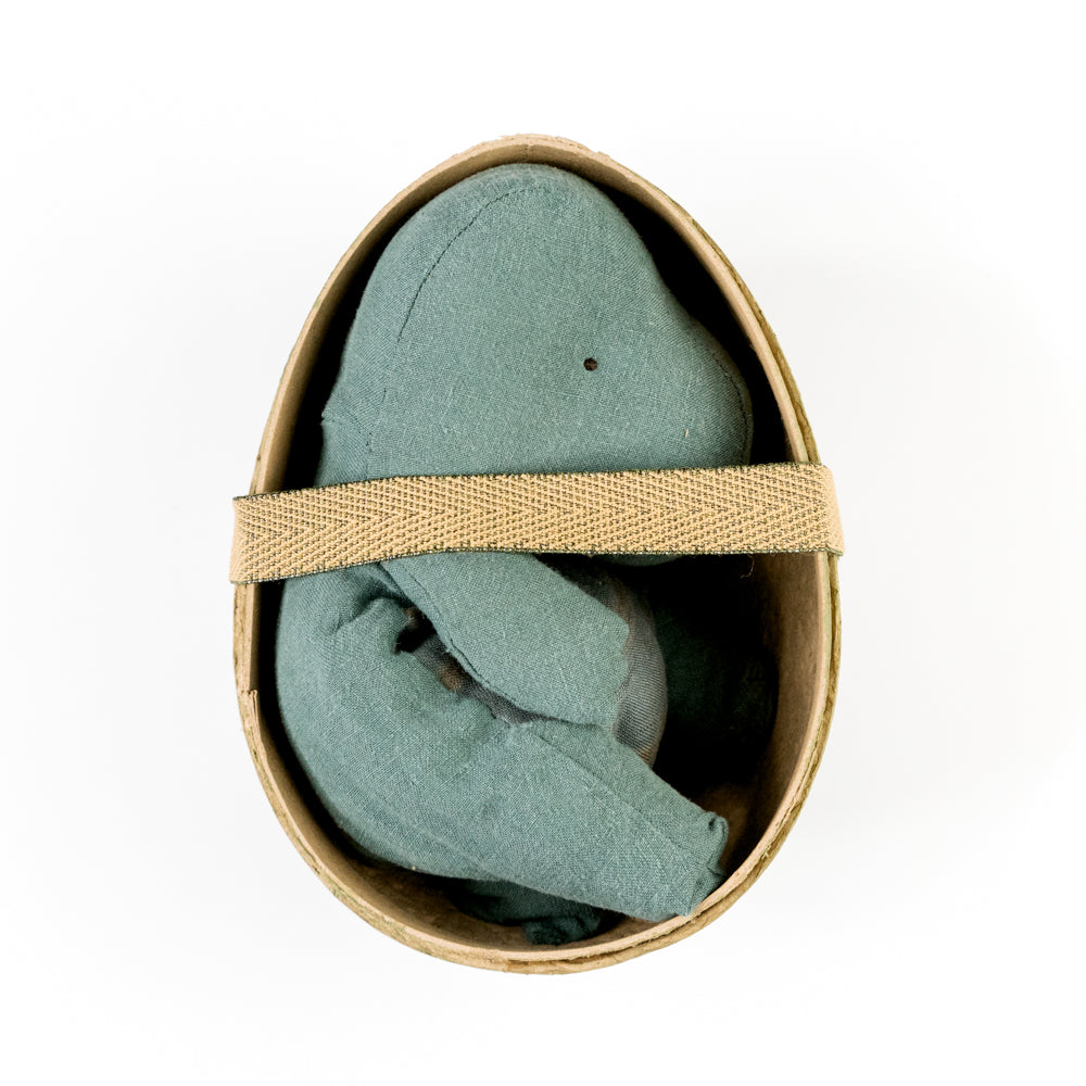 Gantosaurus in Egg, Small - Dark Petrol by Maileg
