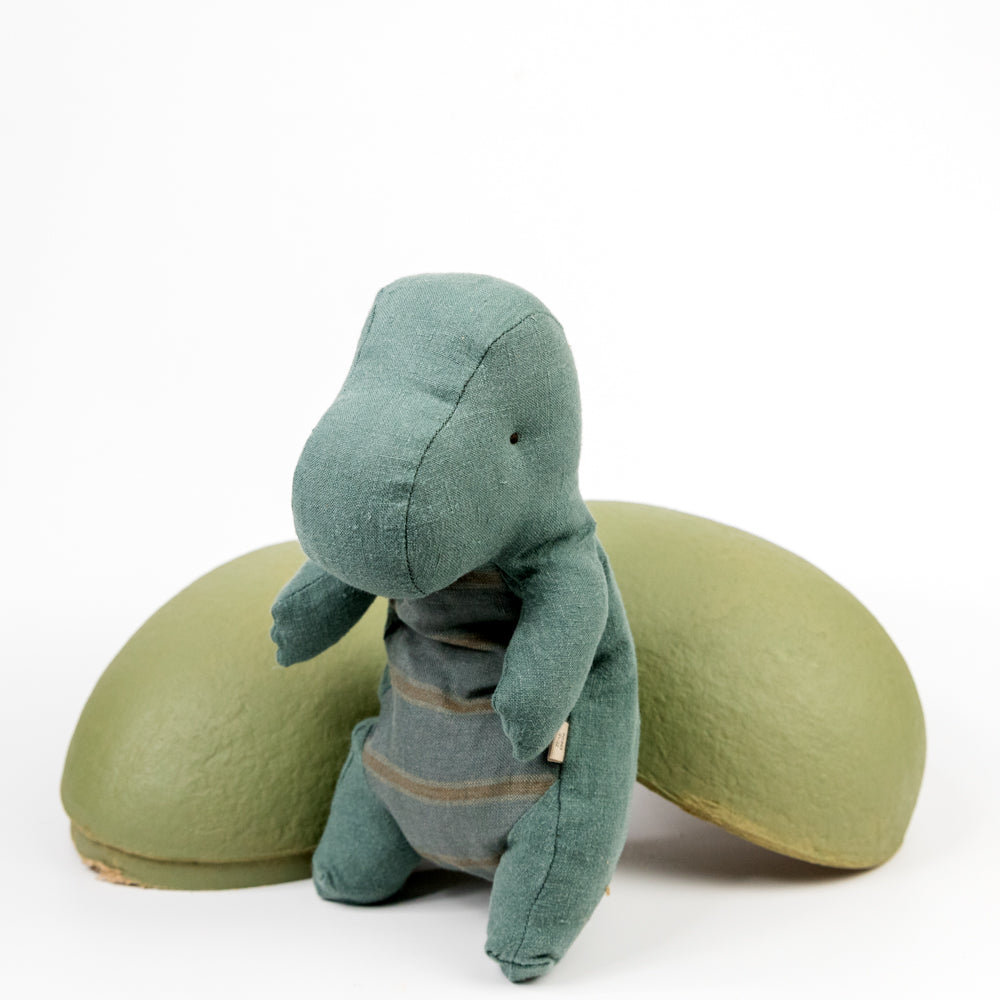 Gantosaurus in Egg, Small - Dark Petrol by Maileg