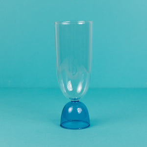 Mamo Hi-Ball Glass - Clear + Light Blue