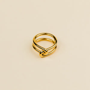 Admiral Row Gold Double knot Statement Ring