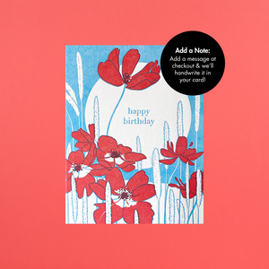 Anemone Birthday Card by Navy Midnight Press