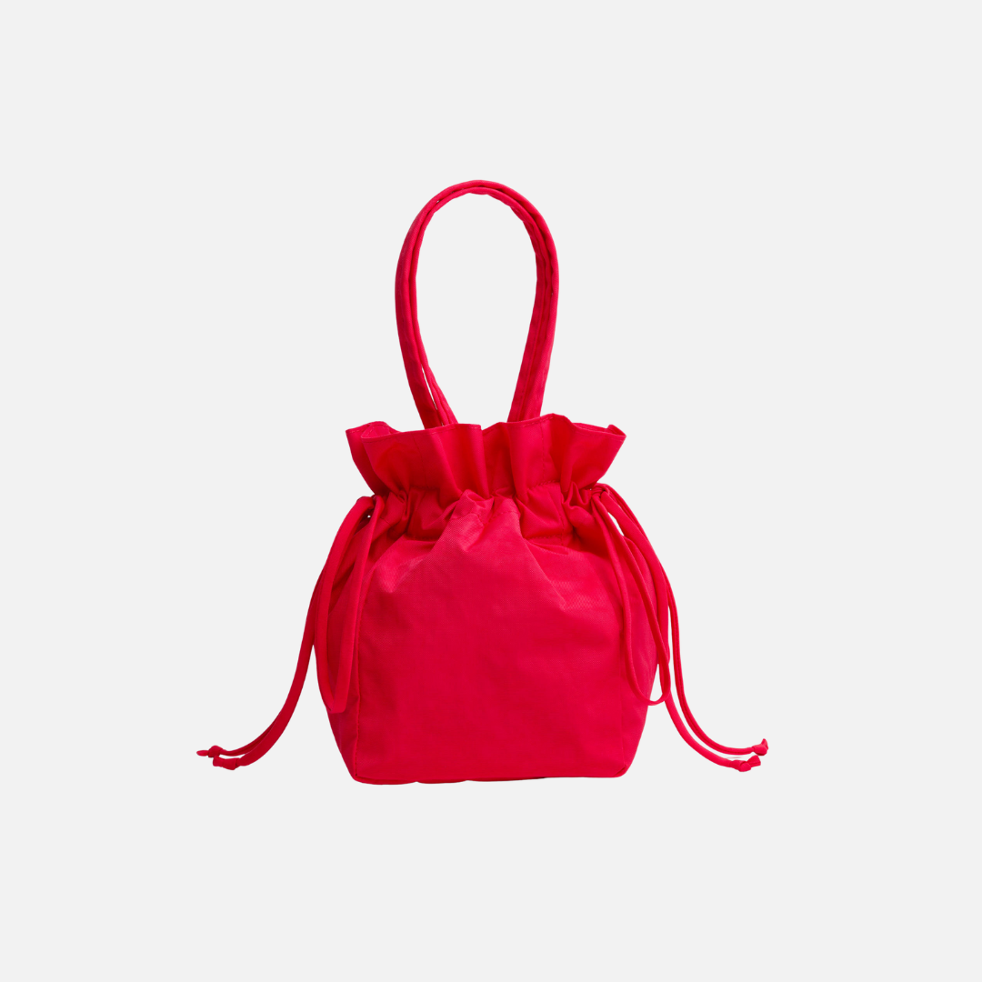 Nylon Drawstring Bag - Candy Apple