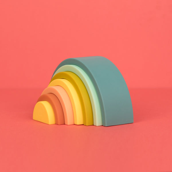OB Design Silicone Rainbow Stacker - Blueberry