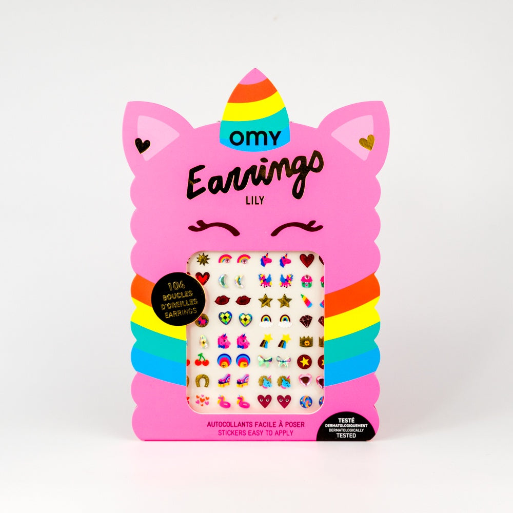 Kids Sticker Earrings - Unicorn