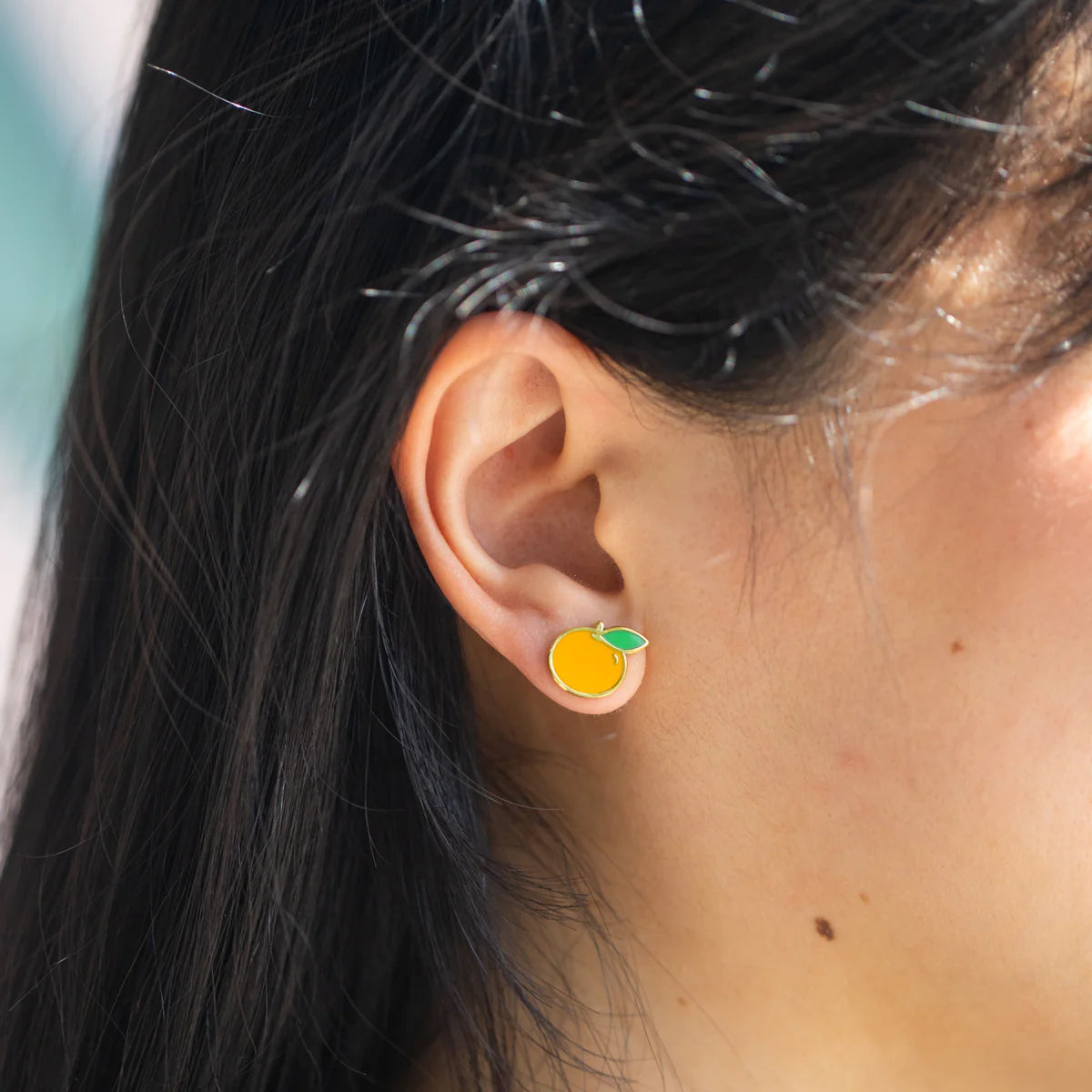 Orange Earrings