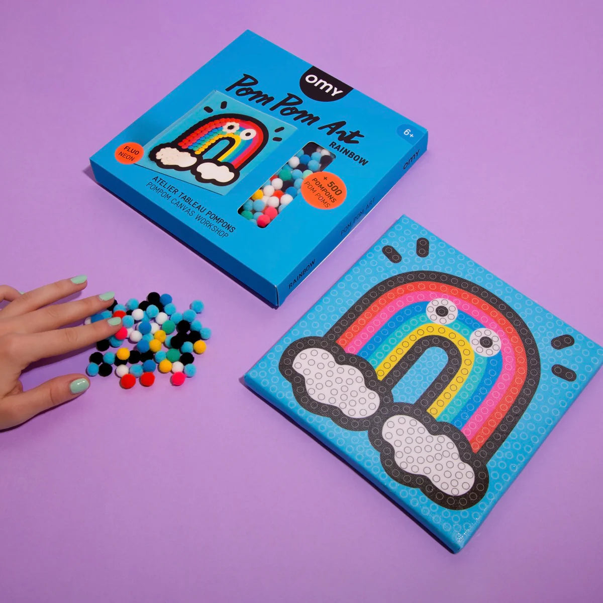 Pom Pom Art - Rainbow