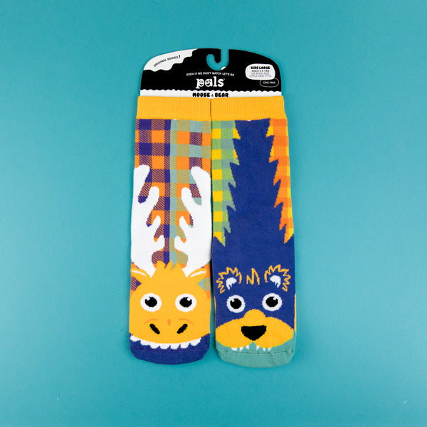 Moose & Bear - Fun Mismatched Socks for Kids