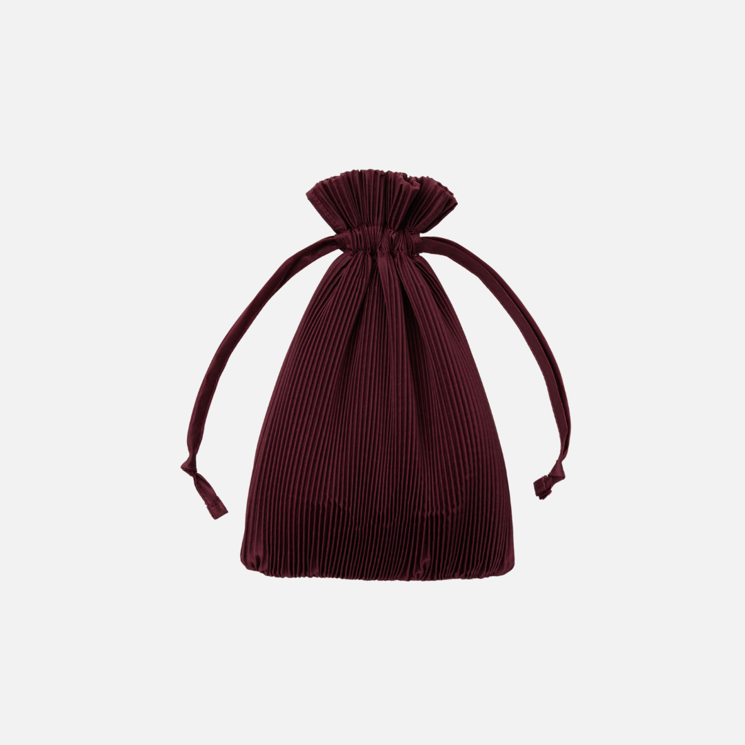 Pleated Baggu - Mahogany