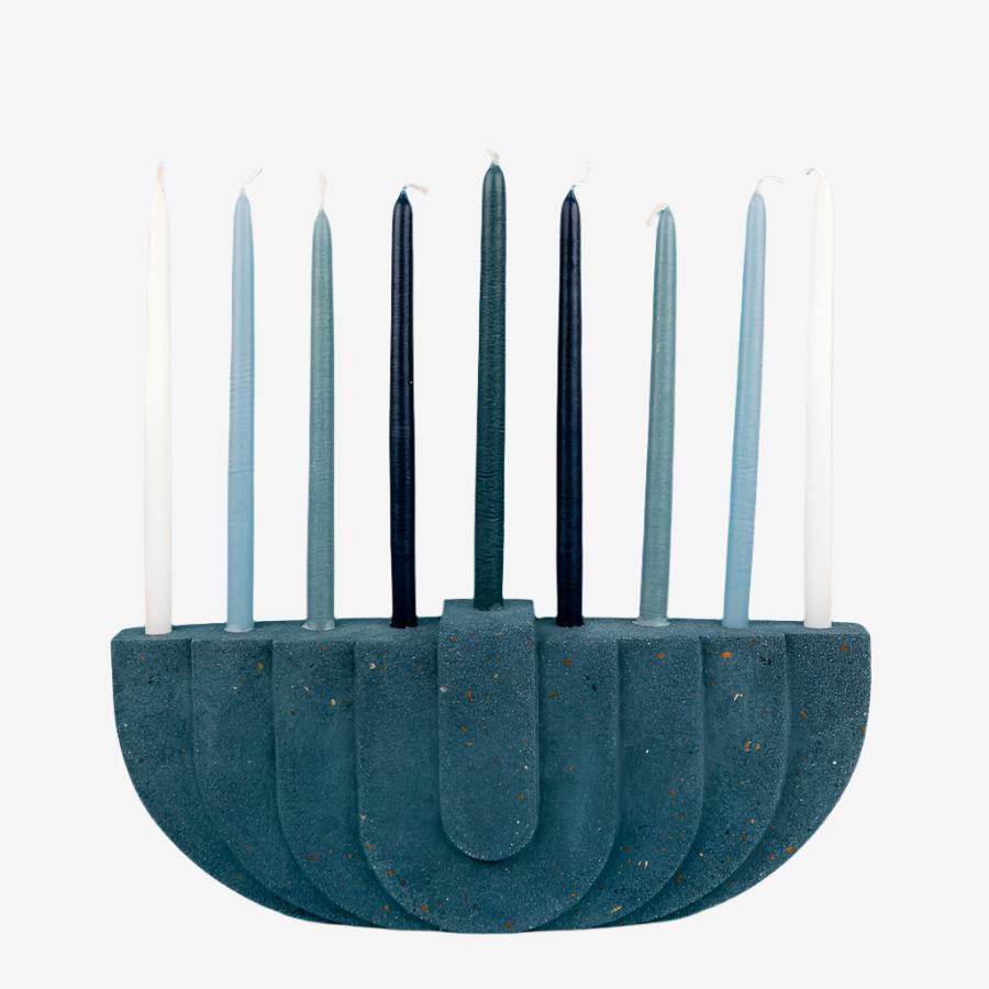 Menorah - Cobalt Terrazzo