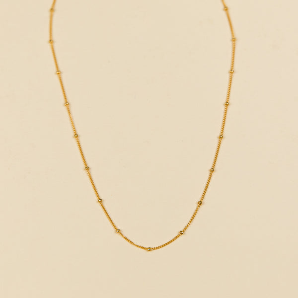 Gold Satellite Necklace - 16"