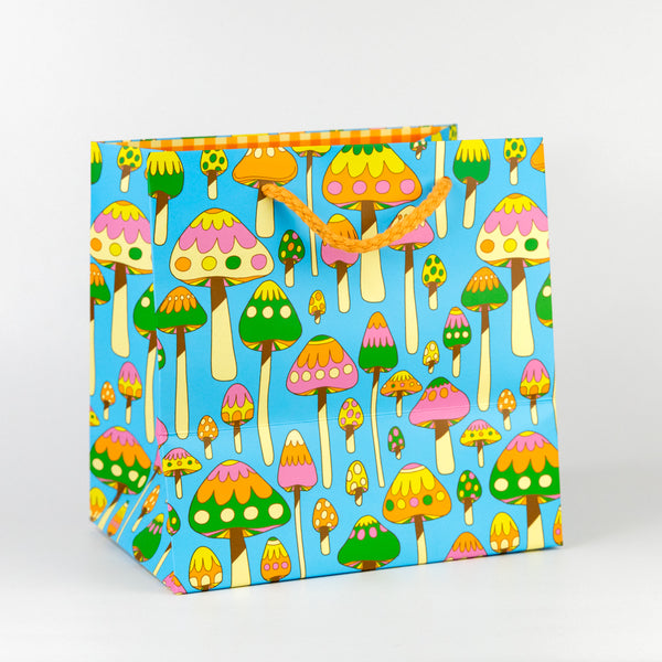 Small Gift Bag - Groovy Mushrooms