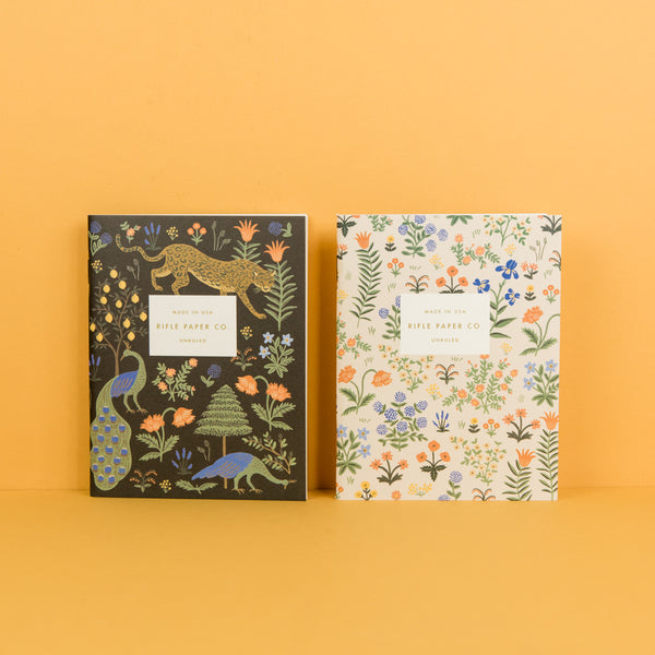 Pair of 2 Menagerie Pocket Notebooks by Rifle Paper Co