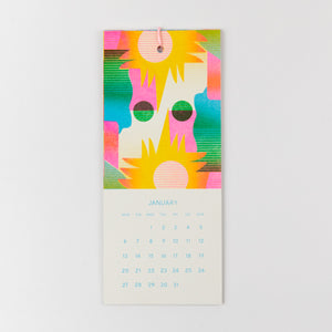 The Mini 2025 risograph calendar by Risotto