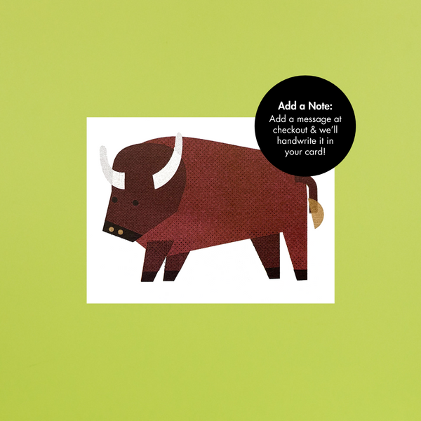 Bison in Golden Gate Park Mini Card