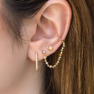 Star Bright Flat Back Earring by Girls Crew