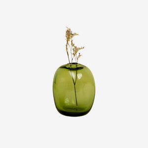 Mini Vase, Tall Rectangle Stone - Forest Green