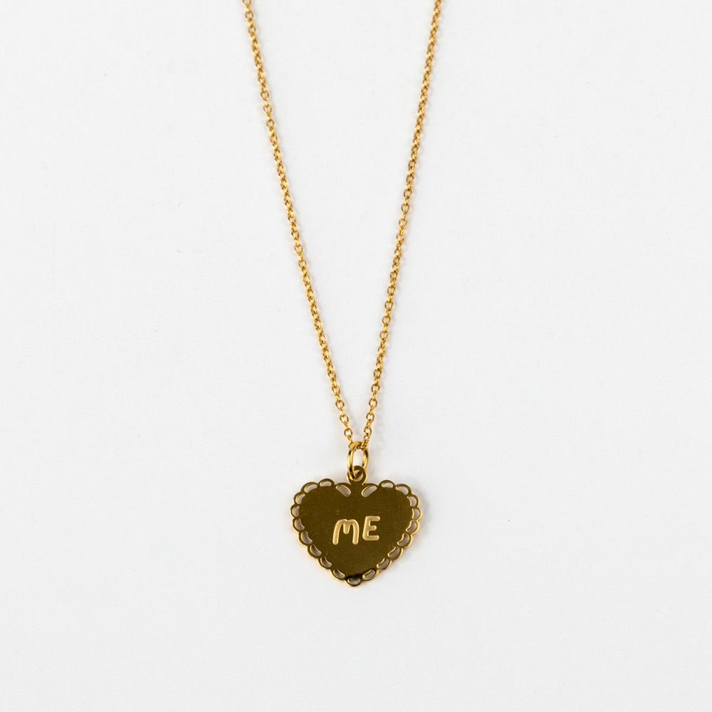 The Peach Fuzz I Heart Me Necklace